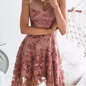 Embroidered Floral Dress